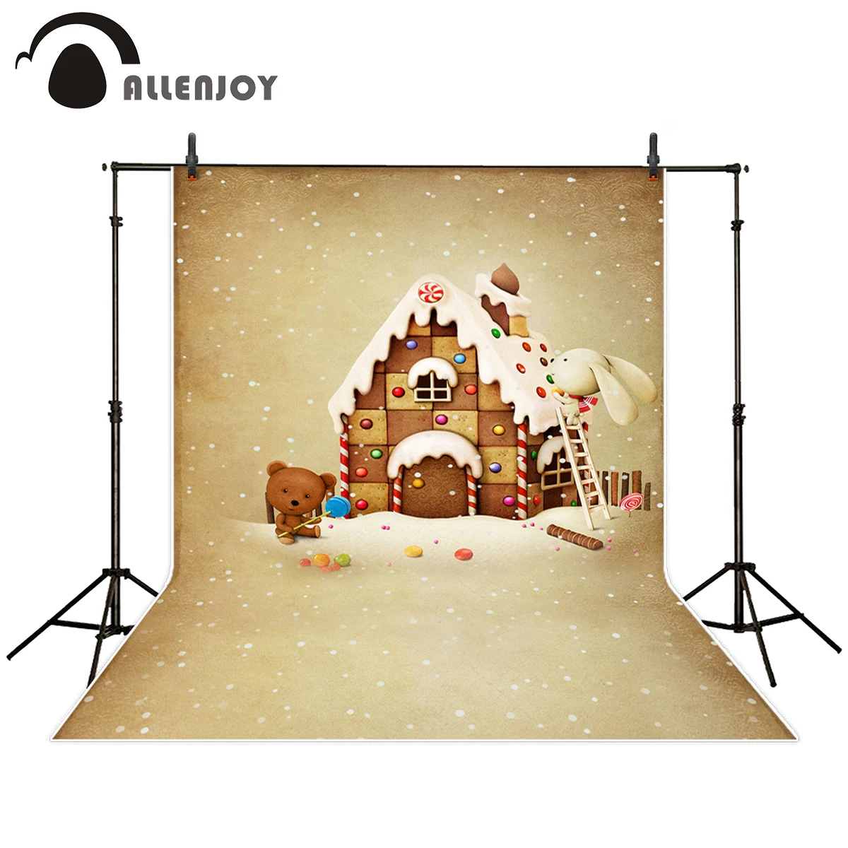 Allenjoy background for photo studio Christmas cartoon gingerbread house bear bokeh backdrop photographic printed photocall
Allenjoy background for photo studio Christmas cartoon gingerbread house bear bokeh backdrop photographic printed photocall