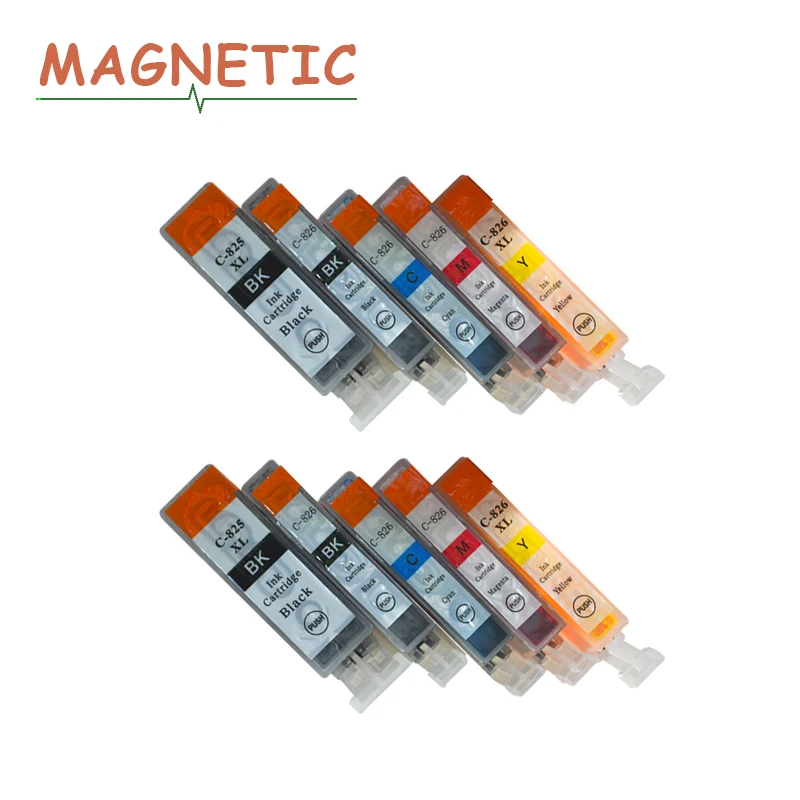 

10pcs For Canon PGI825 PGI-825 Ink Cartridge For Canon PIXMA MG5180 MG5280 MG6180 MG8180 IP4880 IP4980 IX6580 MX888 pgi 825 826