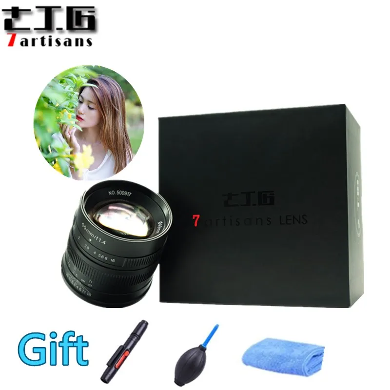 7artisans 55mm F1.4 Large Aperture Portrait Manual Focus Micro Camera Lens Fit for Canon eos-m Mount E Fuji Mount Free Shipping
7artisans 55mm F1.4 Large Aperture Portrait Manual Focus Micro Camera Lens Fit for Canon eos-m Mount E Fuji Mount Free Shipping