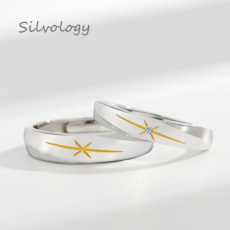 Silvology 925 Sterling Silver Original Aurora Rings Creative Design Simple Elegant Adjustable Chic Couple rings Fine Jewelry
Silvology 925 Sterling Silver Original Aurora Rings Creative Design Simple Elegant Adjustable Chic Couple rings Fine Jewelry