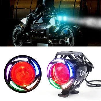 Newest 2Pcs U7 Motorcycle LED Headlight Fog Lamp 7 Color LED External Flashing warning Light 12v - 80v
Newest 2Pcs U7 Motorcycle LED Headlight Fog Lamp 7 Color LED External Flashing warning Light 12v - 80v