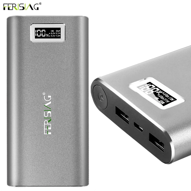 Ferising 18650 Power Bank 20800mAh LCD External Ba...