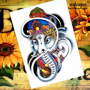 White elephant Temporary Tattoo Body Art Flash Tattoo Stickers 12*20cm Waterproof Henna Tatoo Styling Home Decor Wall Sticker
White elephant Temporary Tattoo Body Art Flash Tattoo Stickers 12*20cm Waterproof Henna Tatoo Styling Home Decor Wall Sticker