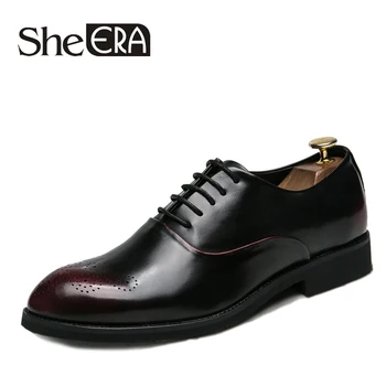 She ERA Men Shoes Soft Leather Men's Business Shoes Comfortable Man Footwear Retro Brand Dress Shoes for Men Oxfords
She ERA Men Shoes Soft Leather Men's Business Shoes Comfortable Man Footwear Retro Brand Dress Shoes for Men Oxfords