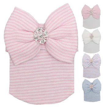 2019 New Arrival EMS DHL Free Shipping Baby girls New Born Stripe Rhinestone Bow hat Crochet Hats 5 Colors Knitted Hats
2019 New Arrival EMS DHL Free Shipping Baby girls New Born Stripe Rhinestone Bow hat Crochet Hats 5 Colors Knitted Hats
