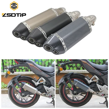 ZSDTRP Motorcycle Exhaust Muffler Pipe Echappement Moto For GY6 CBR125 CRF230 TMAX 500 ER6N FZ6 Z750 1000
ZSDTRP Motorcycle Exhaust Muffler Pipe Echappement Moto For GY6 CBR125 CRF230 TMAX 500 ER6N FZ6 Z750 1000