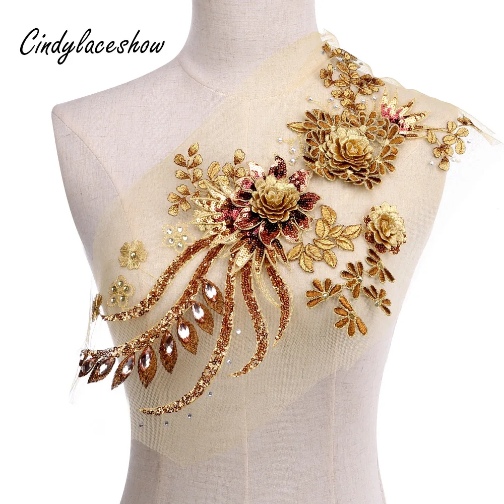 Large Sequins Peony Floral Beaded Lace Applique Rhineston Costume Lace Trim Embroidered Bridal Dress Sewing Lace Motifs Gold Red
Large Sequins Peony Floral Beaded Lace Applique Rhineston Costume Lace Trim Embroidered Bridal Dress Sewing Lace Motifs Gold Red