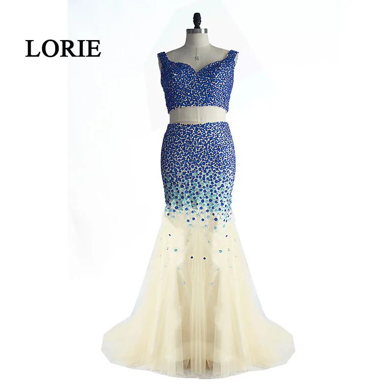 LORIE Two Piece Prom Dress for Graduation Sweetheart Beaded with Crystals Mermaid Evening Dress Party Tulle vestido longo 2017
LORIE Two Piece Prom Dress for Graduation Sweetheart Beaded with Crystals Mermaid Evening Dress Party Tulle vestido longo 2017