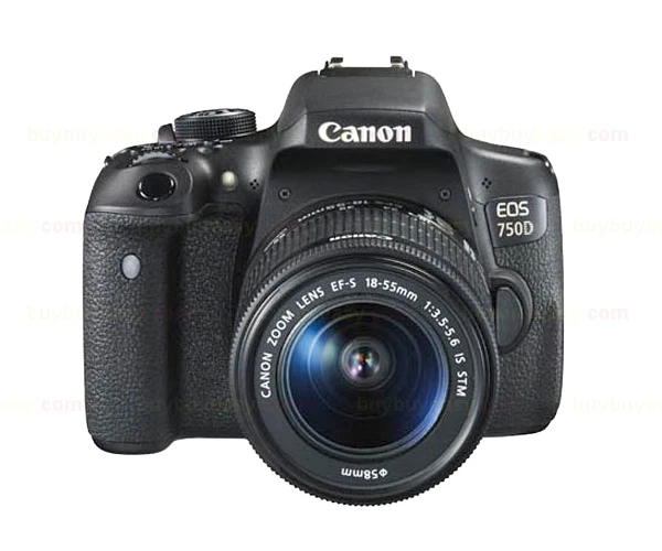 Canon 750D/Rebel T6i DSLR camera 24 2 Мп 3 0 "Vari Angle сенсорный экран Full HD 1080 p Wi Fi и EF S 18 55 мм IS STM Lens