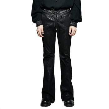 Gothic Men Bell-Bottom Pants Winter Flower Pattern Metal Long Casual Trousers Black Cotton Flare Pants
Gothic Men Bell-Bottom Pants Winter Flower Pattern Metal Long Casual Trousers Black Cotton Flare Pants