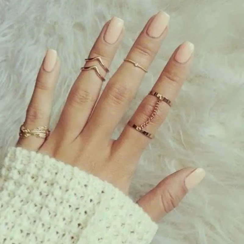 Surou Western Ornaments Leaves V Shape Joint Ring Finger Chain 6/pcs Female Ring Bijouterie Boho
Surou Western Ornaments Leaves V Shape Joint Ring Finger Chain 6/pcs Female Ring Bijouterie Boho
