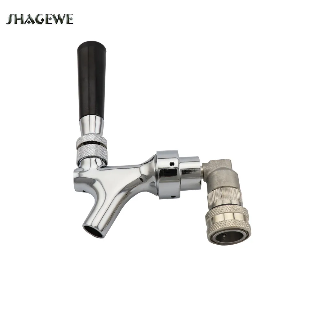 Polished Chrome Draft Beer Faucet with Stainless Steel ball lock Liquid Disconnect Kit for HomeBrew KegTap
Polished Chrome Draft Beer Faucet with Stainless Steel ball lock Liquid Disconnect Kit for HomeBrew KegTap