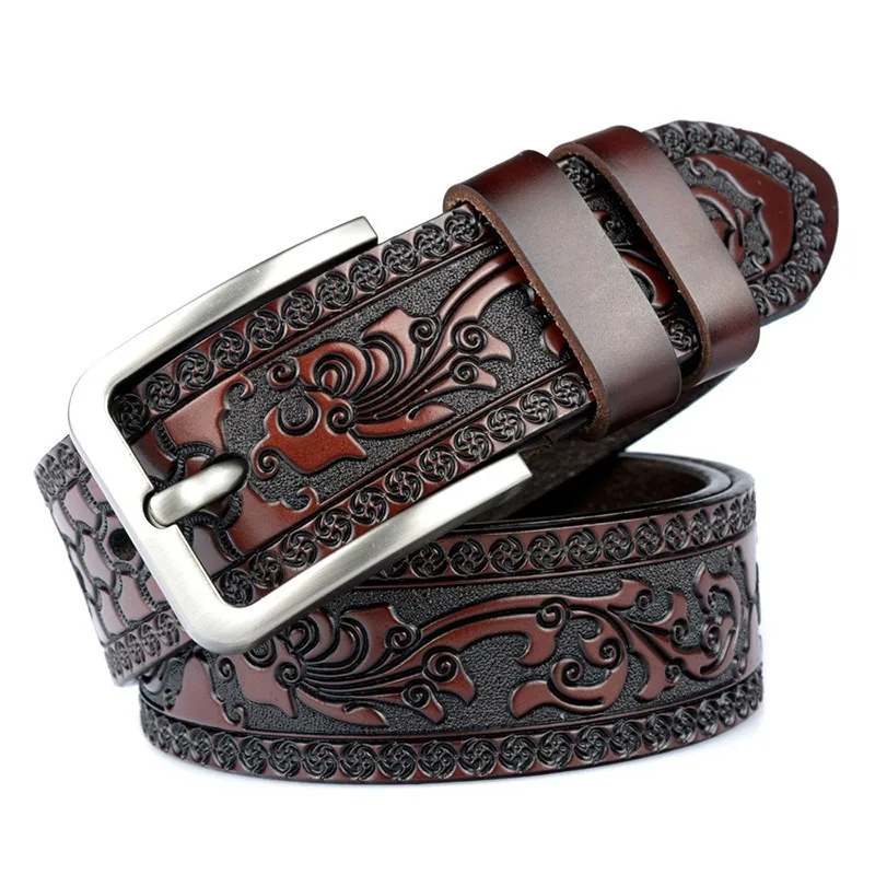 BT 100% Cowhide Genuine Leather QUALITY cow luxury leather belts for men strap male pin buckle embrassed Heel bar buckle belt
BT 100% Cowhide Genuine Leather QUALITY cow luxury leather belts for men strap male pin buckle embrassed Heel bar buckle belt