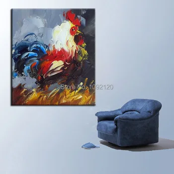 Modern Animal Knife Painting Abstract Cock Oil Painting On Canvas Handmade Decorative Art Home Decor For Living Room
Modern Animal Knife Painting Abstract Cock Oil Painting On Canvas Handmade Decorative Art Home Decor For Living Room