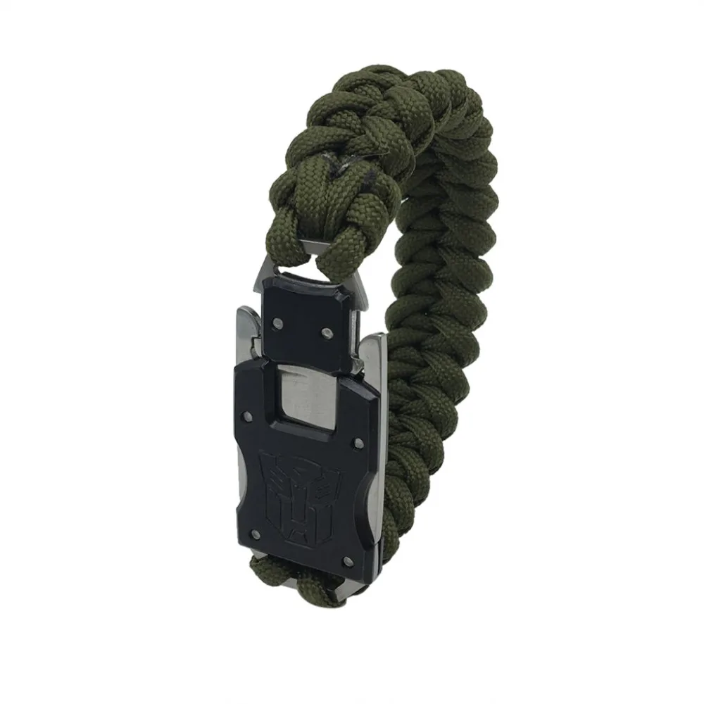 Outdoor Survival Bracelet With Emergency Rope Tactical Tool Gear Multifunction Bracelet For Camping Hiking Parachute Rope S#5C
Outdoor Survival Bracelet With Emergency Rope Tactical Tool Gear Multifunction Bracelet For Camping Hiking Parachute Rope S#5C