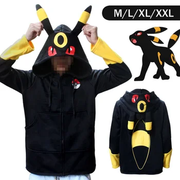 

Anime Pokemon Go Pikachu Umbreon Ears Hoodies halloween costume for Women Men Cosplay Costumes Adult Unisex Hoodies Sweatshirt