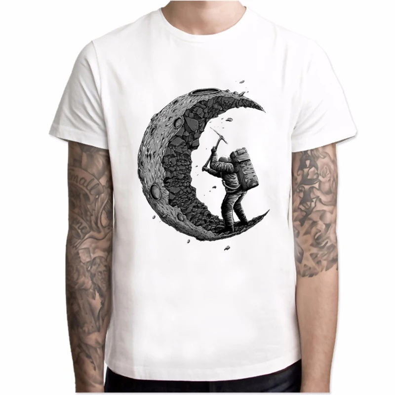 Fashion T shirt men digging the moon print 2019 New casual mens o-neck t shirt male short sleeve Harajuku tops hipster men tees
Fashion T shirt men digging the moon print 2019 New casual mens o-neck t shirt male short sleeve Harajuku tops hipster men tees