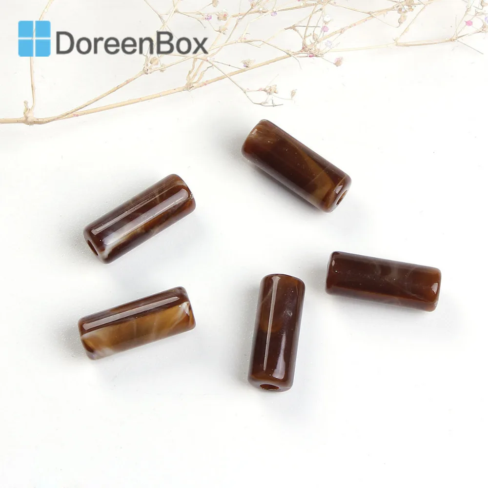 Doreen Box Acrylic Beads Cylinder Coffee Green Light Beige Marble Effect About 18mm x 7mm( 2/8"), Hole: Approx 3mm, 50 PCs
Doreen Box Acrylic Beads Cylinder Coffee Green Light Beige Marble Effect About 18mm x 7mm( 2/8"), Hole: Approx 3mm, 50 PCs
