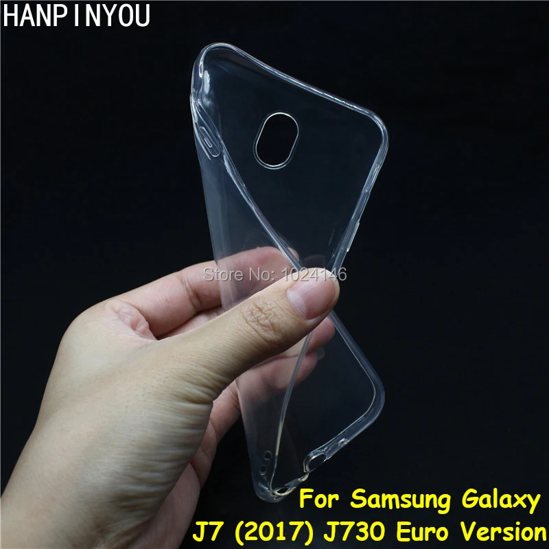 For Samsung Galaxy J7 2017 J730 / Pro Slim Crystal Clear Transparent Soft TPU Back Case Protection Skin Camera Protect Cover | Мобильные
