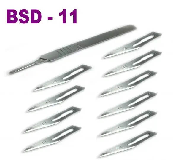 1set 10pcs BSD-11 / 11# blades Medical Scalpel Opening Repair Tools Knife for Disposable Sterile/Mobile Phone/Beauty/DIY
1set 10pcs BSD-11 / 11# blades Medical Scalpel Opening Repair Tools Knife for Disposable Sterile/Mobile Phone/Beauty/DIY