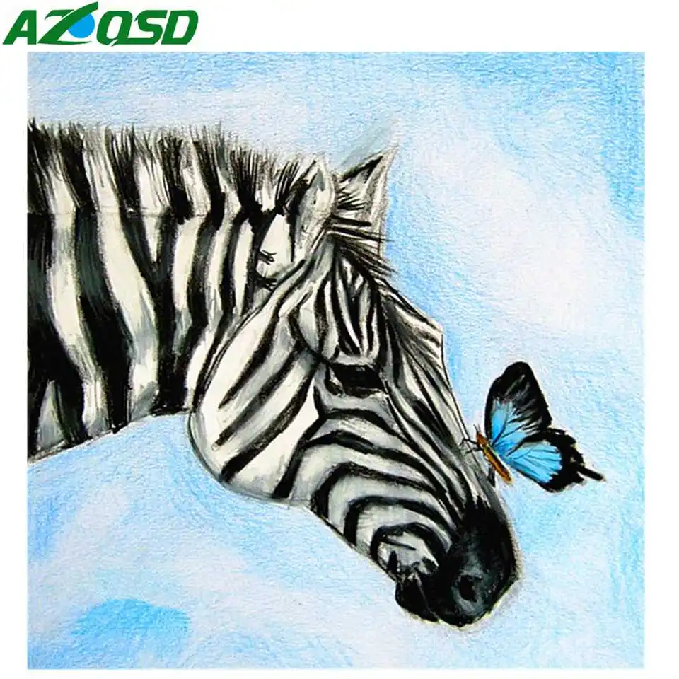 AZQSD New Diamond Painting 2019 Diamond Embroidery Animal Zebra Diamond Mosaic Full Layout Wall Decor Picture Of Rhinestones
AZQSD New Diamond Painting 2019 Diamond Embroidery Animal Zebra Diamond Mosaic Full Layout Wall Decor Picture Of Rhinestones