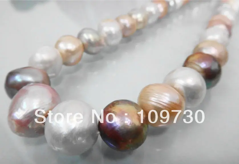 Jewelry 0012075 HUGE 18"13MM SOUTH SEA GENUINE WHITE GOLD LAVENDER MULTICOLOR PEARL NECKLACE 14KGP
Jewelry 0012075 HUGE 18"13MM SOUTH SEA GENUINE WHITE GOLD LAVENDER MULTICOLOR PEARL NECKLACE 14KGP