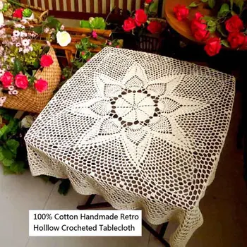 100% Cotton Handmade Retro Hollow Floral Crocheted Table Covers Washable Wear-Resistant Decoration Tablecloths for Everyday Use
100% Cotton Handmade Retro Hollow Floral Crocheted Table Covers Washable Wear-Resistant Decoration Tablecloths for Everyday Use