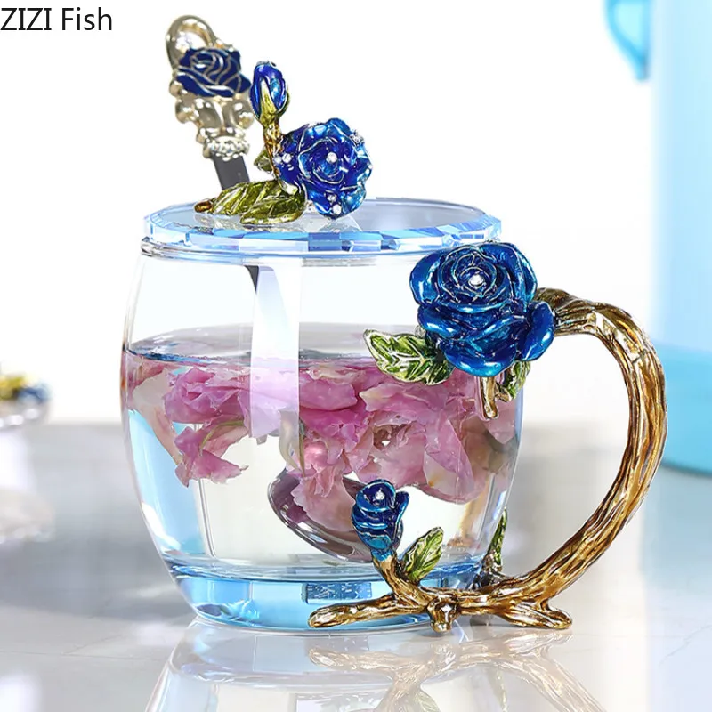 Creative Transparent Glass Cup Flower Teacup Coffee Cup European Home Decoration Drinking Utensils
Creative Transparent Glass Cup Flower Teacup Coffee Cup European Home Decoration Drinking Utensils