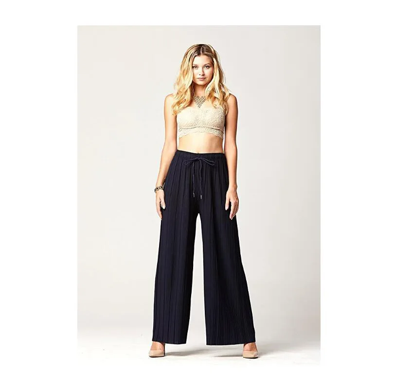 Pleated Elastic Wide Leg Loose Casual petite plus size pants women streetwear clothing Loose
Pleated Elastic Wide Leg Loose Casual petite plus size pants women streetwear clothing Loose