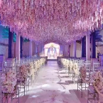 Free Shipping Encrypt Artificial Wisteria Flower String 30CM Hydrangea Rattan for Wedding Event Home DIY Decorations
Free Shipping Encrypt Artificial Wisteria Flower String 30CM Hydrangea Rattan for Wedding Event Home DIY Decorations