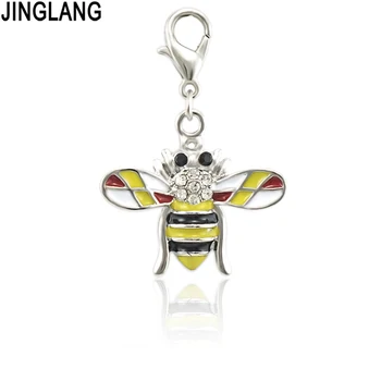 JINGLANG Cute Bee Enamel Charms Alloy Drop Oil Insect Pendants Fit Bracelets DIY Accessories Necklace Jewelry 50 pcs
JINGLANG Cute Bee Enamel Charms Alloy Drop Oil Insect Pendants Fit Bracelets DIY Accessories Necklace Jewelry 50 pcs