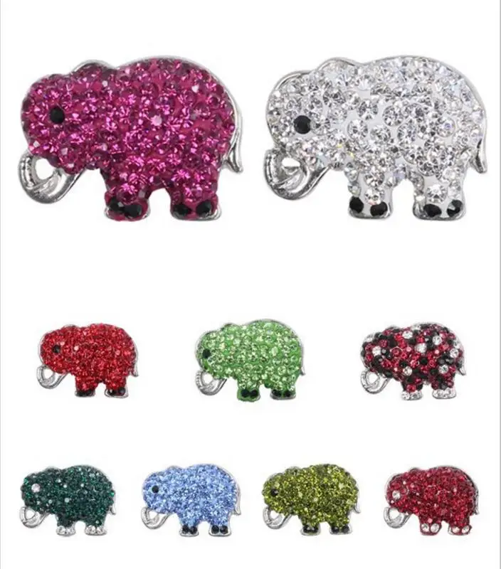 Hot selling 10pcs/lot Rhinestone Snap Button Charm fit 18mm DIY Cute Elephant Snap Button Jewelry
Hot selling 10pcs/lot Rhinestone Snap Button Charm fit 18mm DIY Cute Elephant Snap Button Jewelry