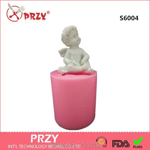 3D Silicone mold soap mold Cupid smile angel candle mold handmade diy resin clay aroma stone for cake decorations S6004
3D Silicone mold soap mold Cupid smile angel candle mold handmade diy resin clay aroma stone for cake decorations S6004