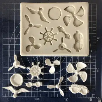 Silicone Mold rudder sea gull goggles propeller Fondant Silicone Mould Cake Decoration Sugar Mold Baking Sugarcraft Mold
Silicone Mold rudder sea gull goggles propeller Fondant Silicone Mould Cake Decoration Sugar Mold Baking Sugarcraft Mold