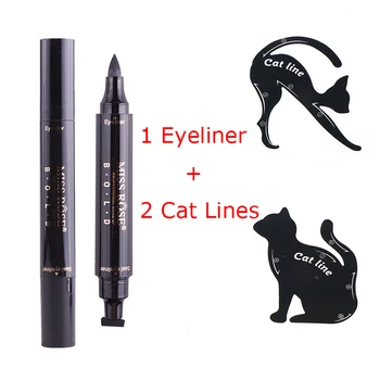 Sale Items 1Pc Quick Dry Waterproof Tattoo Eyeliner Pen With Stamp+2Pcs Woman Eye Cat Line Eyeliner Stencils Women Make-up Set
Sale Items 1Pc Quick Dry Waterproof Tattoo Eyeliner Pen With Stamp+2Pcs Woman Eye Cat Line Eyeliner Stencils Women Make-up Set