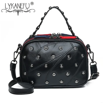 LYKANEFU Genuine Leather Women Bags Luxury Handbags Women Messenger Bags Rivet Girls Fashion Shoulder Bags Ladies Drop Shipping
LYKANEFU Genuine Leather Women Bags Luxury Handbags Women Messenger Bags Rivet Girls Fashion Shoulder Bags Ladies Drop Shipping