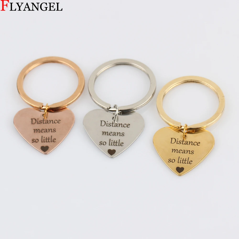 Fashion Keychain Gift Love Heart "Distance means so little" Couple Key Chain Ring Keyring Keyfob Jewelry Accessories Lover Gifts
Fashion Keychain Gift Love Heart "Distance means so little" Couple Key Chain Ring Keyring Keyfob Jewelry Accessories Lover Gifts