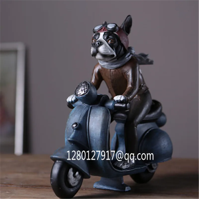 Cute Puppy Statue Simulation Animal Dog FRENCH BULLDOG Riding Motorcycle Creative Retro Home Decor Action Figure Toy BOX P1315
Cute Puppy Statue Simulation Animal Dog FRENCH BULLDOG Riding Motorcycle Creative Retro Home Decor Action Figure Toy BOX P1315