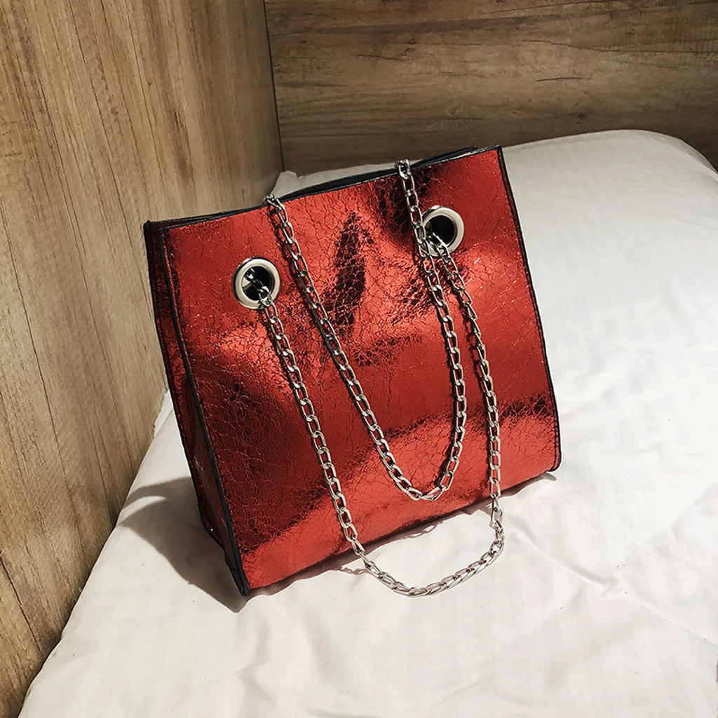Women's shoulder bag Simple Ladies Patent Leather Glossy Chain Shoulder Crossbody bag Oblique Bag Handbag Bandolera C
Women's shoulder bag Simple Ladies Patent Leather Glossy Chain Shoulder Crossbody bag Oblique Bag Handbag Bandolera C