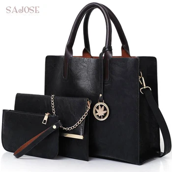 Women Bags Set 3 Pcs Leather Handbag Compound Bag Tote Bags Ladies Shoulder Handbag+Messenger Bag+Purse Sac a Main Drop shipping
Women Bags Set 3 Pcs Leather Handbag Compound Bag Tote Bags Ladies Shoulder Handbag+Messenger Bag+Purse Sac a Main Drop shipping