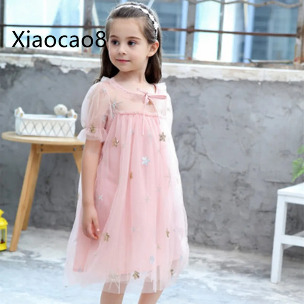 Summer Kids Cute Soft Mesh Sequin Stars Dresses for Baby Girls Princess Dress Children Toddler Short Sleeve Dress Clothes 3-10T
Summer Kids Cute Soft Mesh Sequin Stars Dresses for Baby Girls Princess Dress Children Toddler Short Sleeve Dress Clothes 3-10T