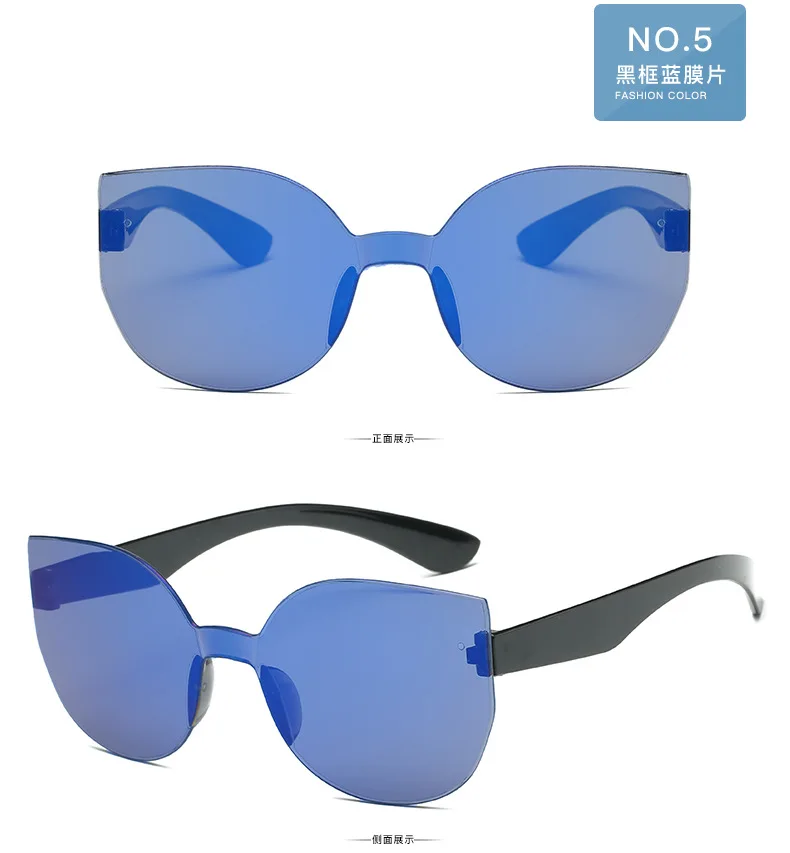 UCOOL 2018 Fashion Square Rimless Sunglasses Women Vintage Brand Designer Coating Sun Glasses UV400 (4)