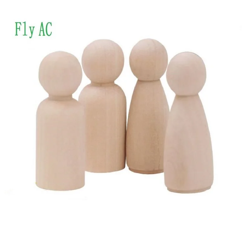 plain wooden peg dolls