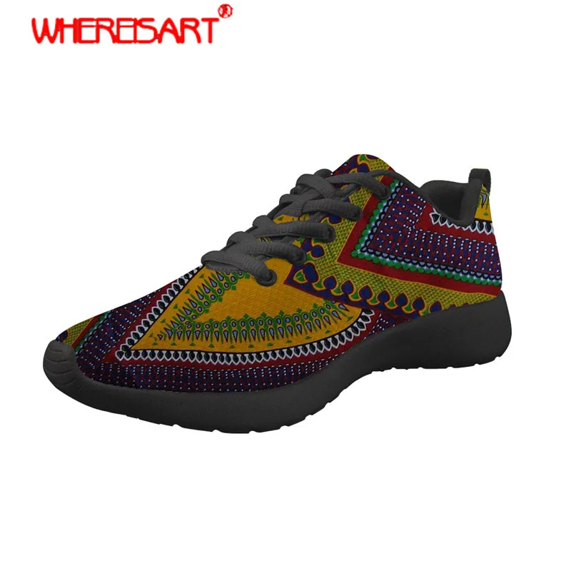 WHEREISART African Traditional Printing Flat Shoes Women Lightweight Sneakers Ladies Lace-up Spring Flats for Females Mesh Shoes
WHEREISART African Traditional Printing Flat Shoes Women Lightweight Sneakers Ladies Lace-up Spring Flats for Females Mesh Shoes