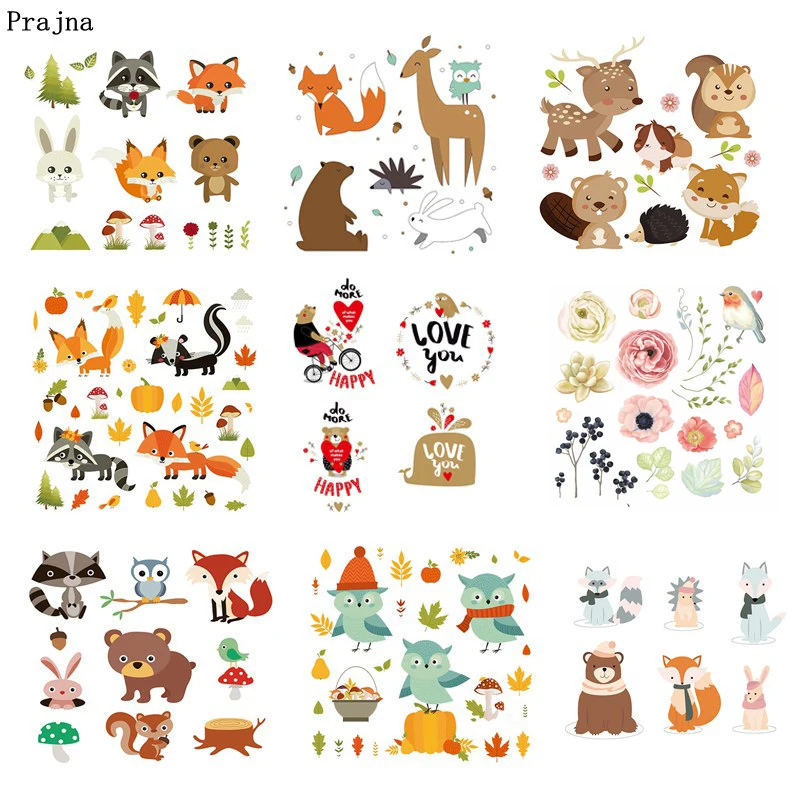 Prajna Animal Iron-on Transfers Cartoon Patches Heat Owl Cat Stickers For T-shirt DIY Baby Dress Patches Set Applique Clothes
Prajna Animal Iron-on Transfers Cartoon Patches Heat Owl Cat Stickers For T-shirt DIY Baby Dress Patches Set Applique Clothes