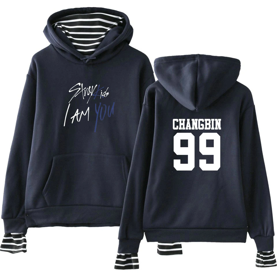 WEJNXIN KPOP Stray Kids Fake Two Piece Hoodies Men/Women I AM YOU Album StrayKids Member Name Print Pullovers Hip Hop Clothes
WEJNXIN KPOP Stray Kids Fake Two Piece Hoodies Men/Women I AM YOU Album StrayKids Member Name Print Pullovers Hip Hop Clothes