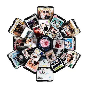 

Handmade DIY Photo Album Hexagonal 5-layer Explosion Box Creative Valentine's Day Gift Lovers Souvenir Birthday Gift