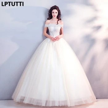 LPTUTTI Appliques Beading New Vintage Princess Bridal Marriage Gown Bride Simple Party Events Long Luxury Wedding Dresses
LPTUTTI Appliques Beading New Vintage Princess Bridal Marriage Gown Bride Simple Party Events Long Luxury Wedding Dresses