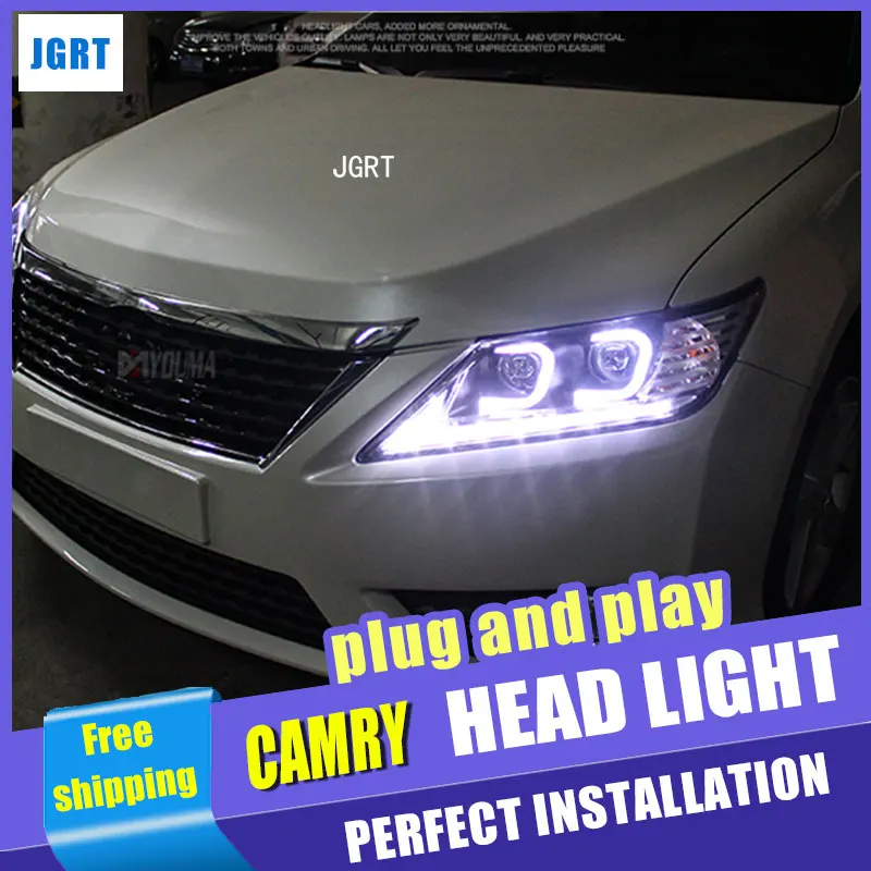 Автомобильный Стайлинг для Toyota Camry 7 головной светильник в сборе светодиодный