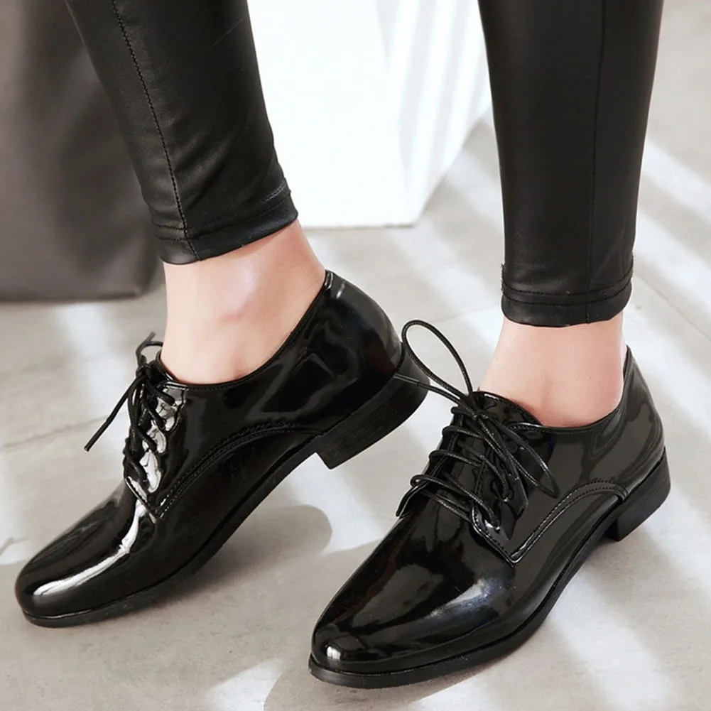 LAPOLAKA Fashion Big Size 30-50 Shoes Woman Derby Flats Female Retro Vintage British Style Black Shoelaces Women Shoes Footwear
LAPOLAKA Fashion Big Size 30-50 Shoes Woman Derby Flats Female Retro Vintage British Style Black Shoelaces Women Shoes Footwear